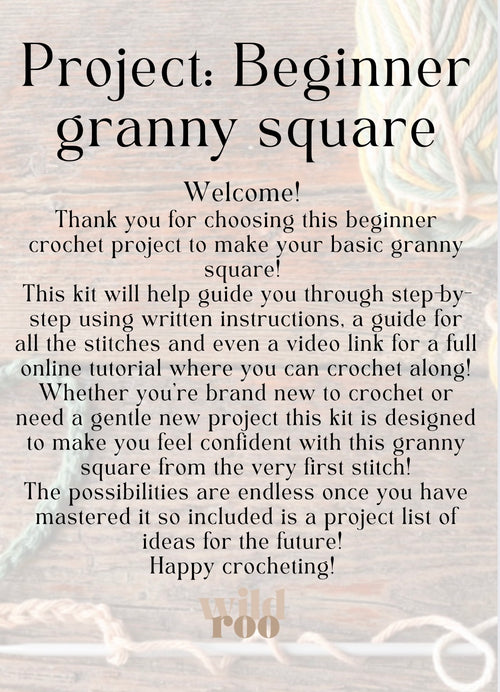 Basic granny square guide and tutorial